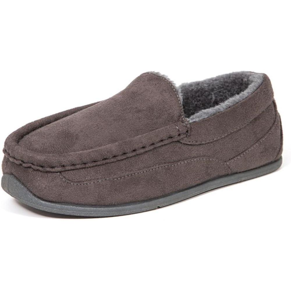 imageSlipperooz Deer Stags Lil Spun Little KidBig Kid SlipperCharcoal Lil Spun