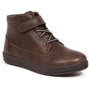 Deer Stags Kids’ Tour Waterproof Tall Boot(Dark Brown)