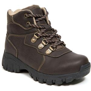 Deer Stags Kids’ Tour Waterproof Tall Boot(Dark Brown/Taupe)