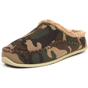 Deer Stags Men’s Comfort Slippers(Camouflage)