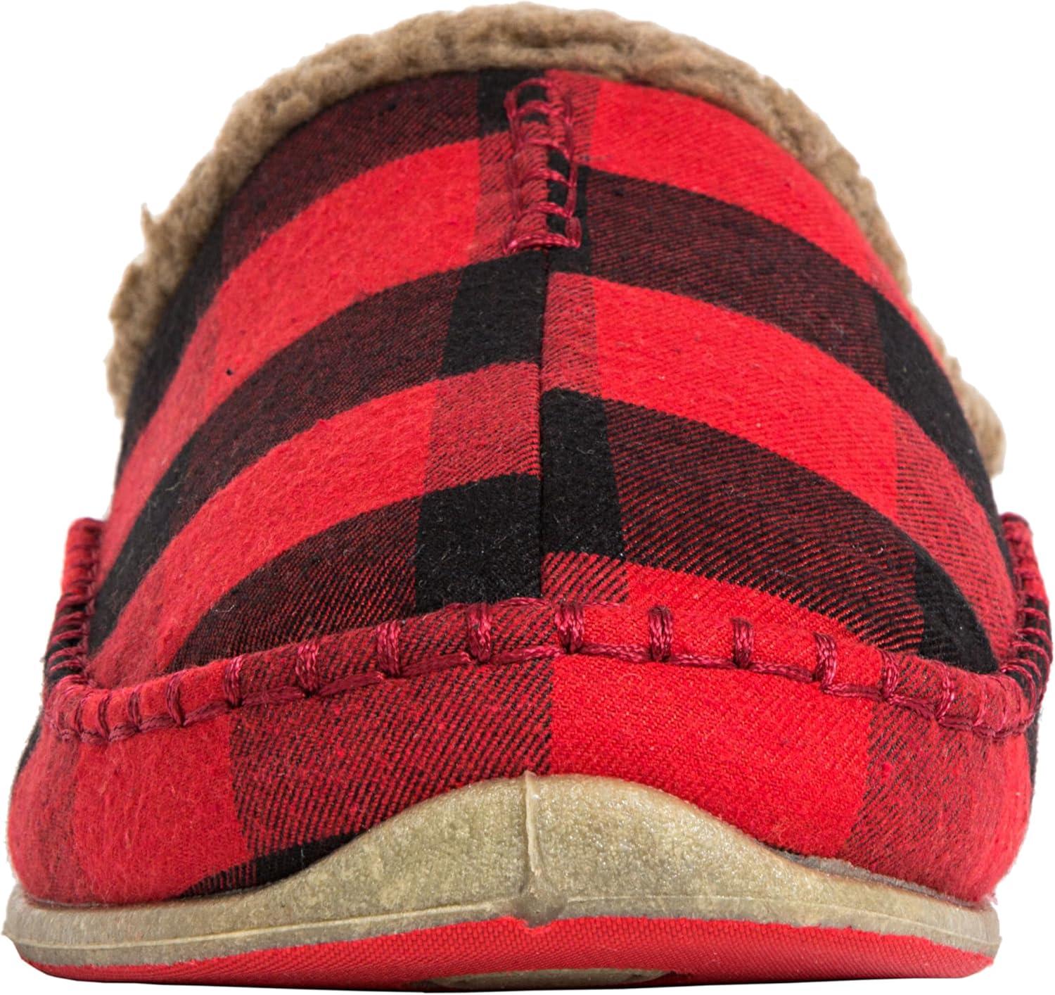 imageDeer Stags Nordic SlipperRedBlack Plaid
