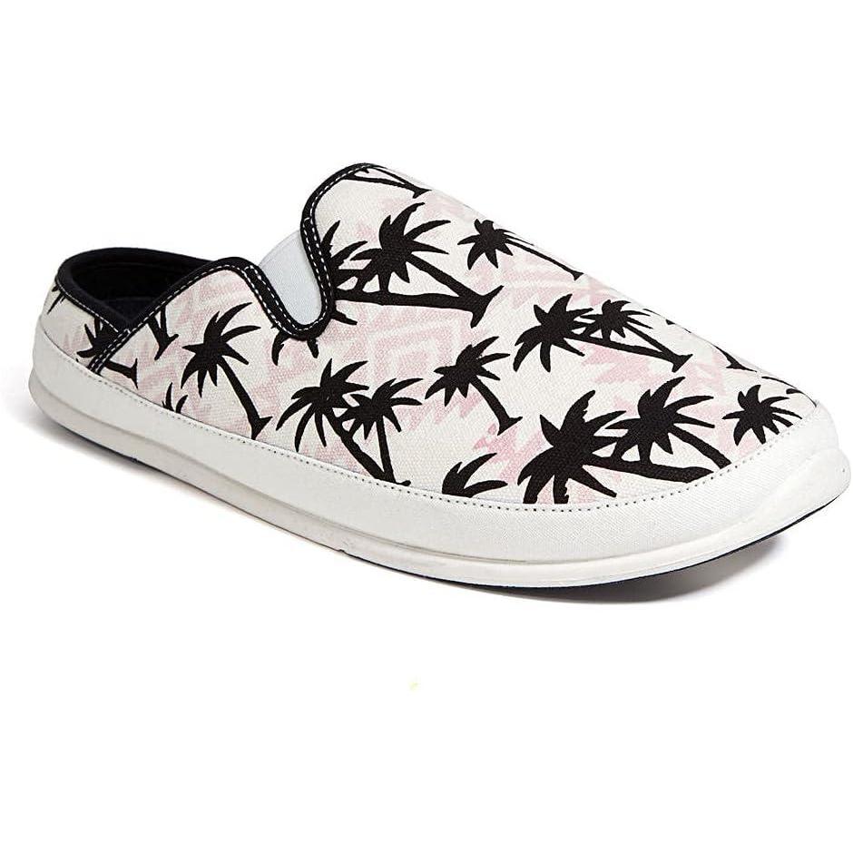 imageDeer Stags Mens Spike SlipperWhiteBlack Palm Tree