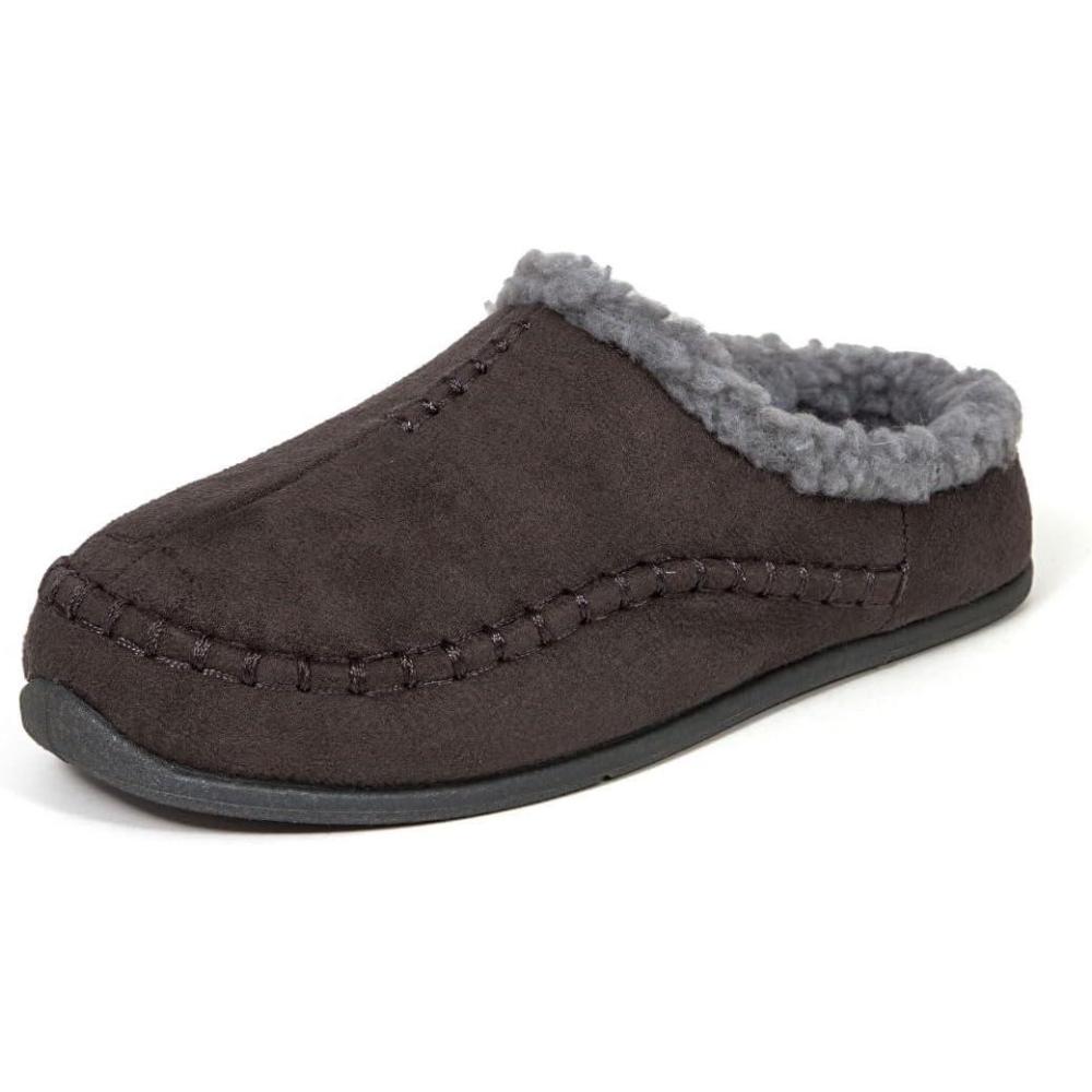 imageDeer Stags Kids Lil Nordic Microsuede Slipper in Charcoal 6 Big Kid