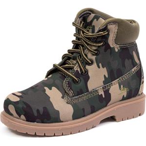 Deer Stags Kids’ Mak2 Waterproof Work Boot(Green/Camo)