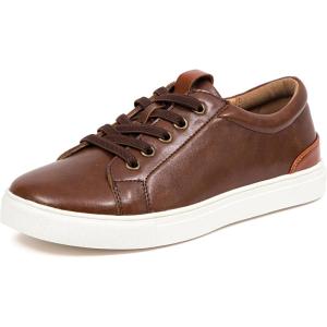 Deer Stags Boys Dress Sneaker(Dark Brown/White)