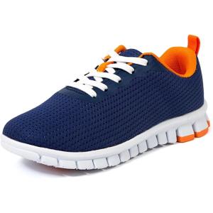 Deer Stags Unisex-Child Haskell Jr Sneaker(Navy/Orange)