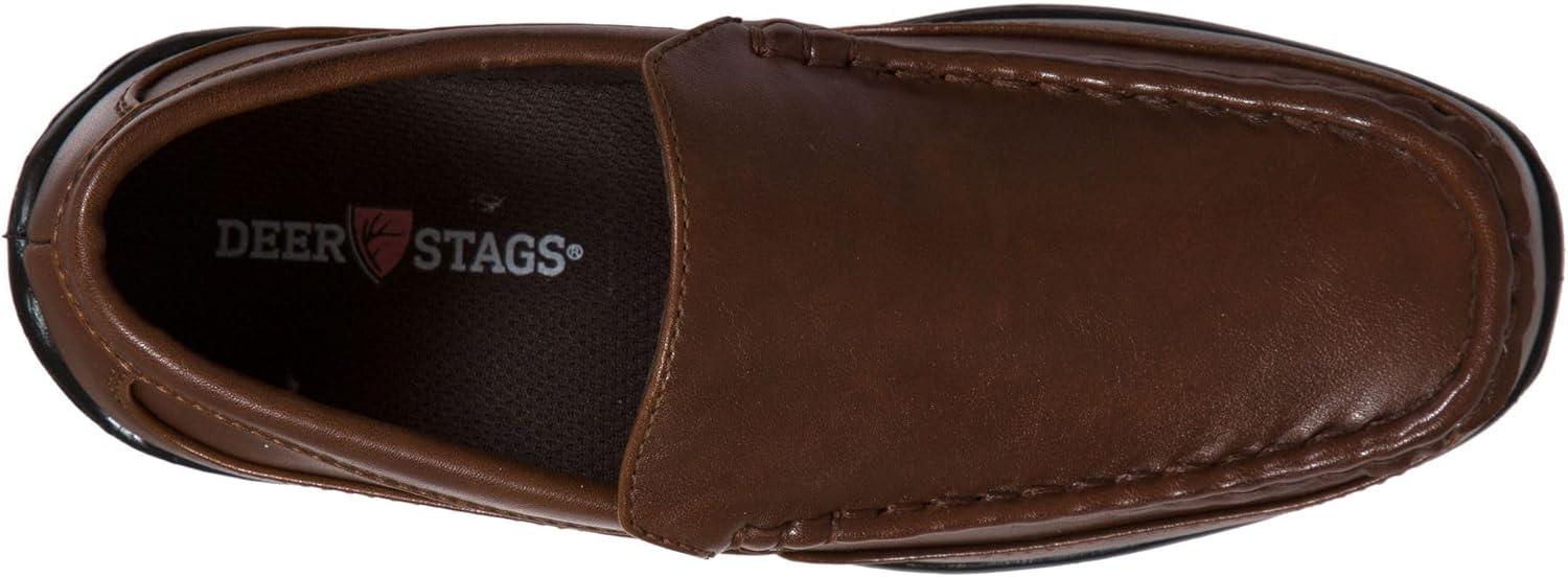 imageDeer Stags Boys Booster Driving Moc Style Dress Comfort LoaferBrown