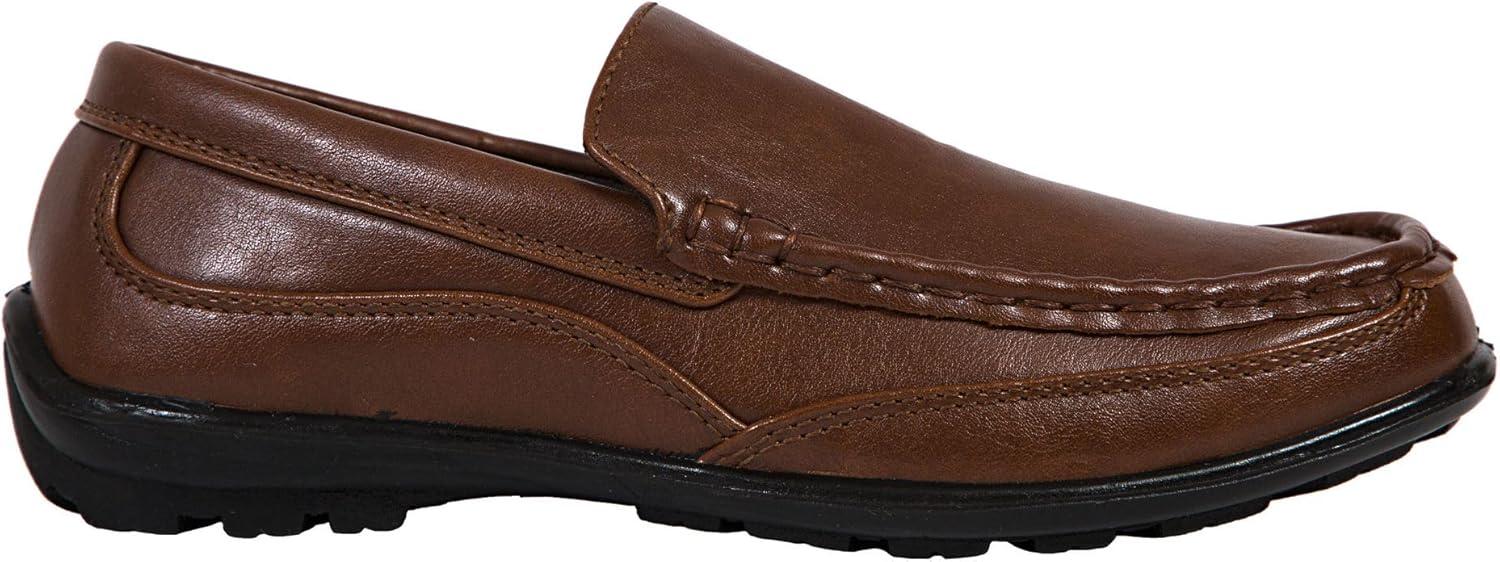 imageDeer Stags Boys Booster Driving Moc Style Dress Comfort LoaferBrown
