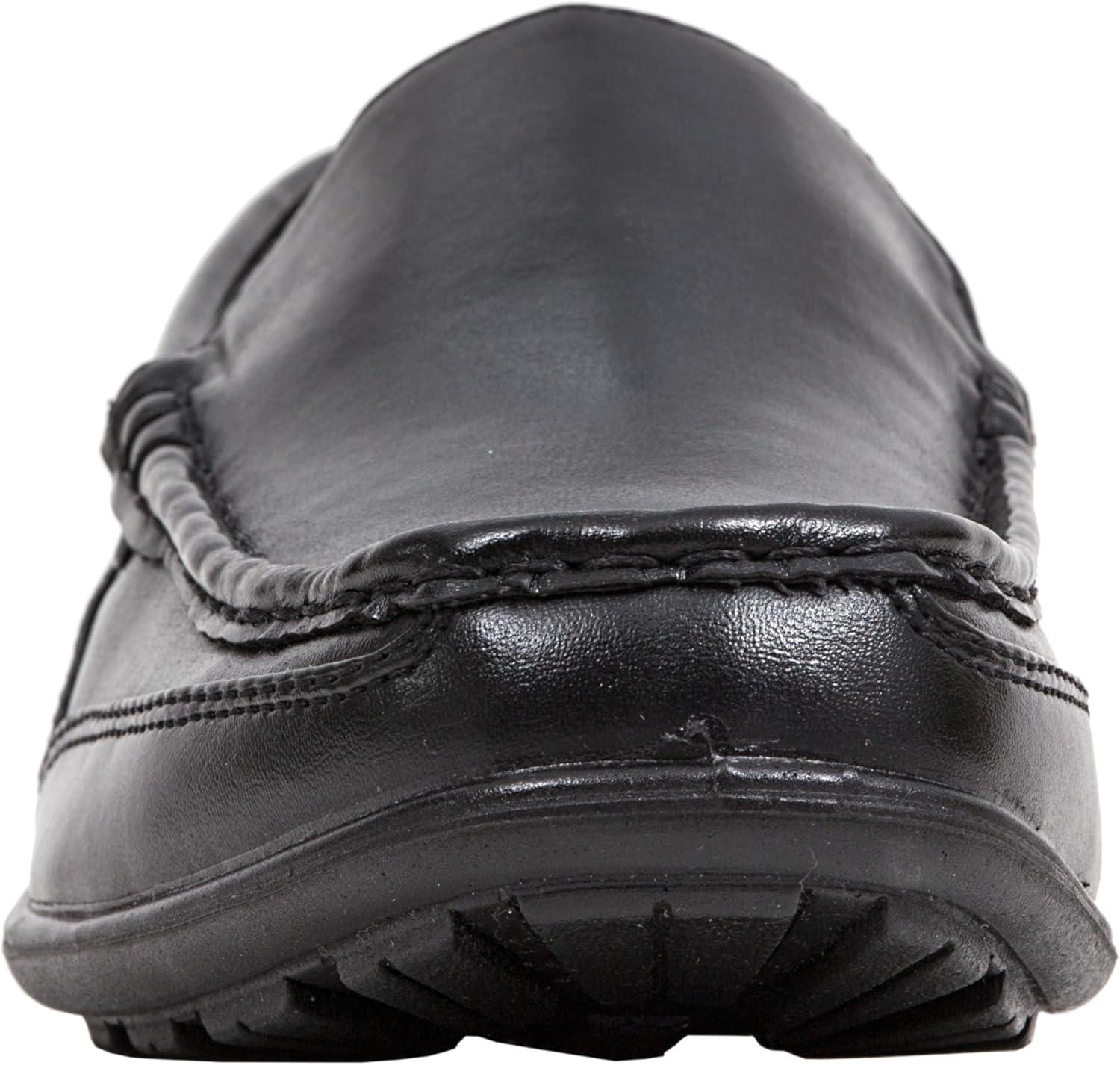 imageDeer Stags Boys Booster Driving Moc Style Dress Comfort LoaferNavyGrey