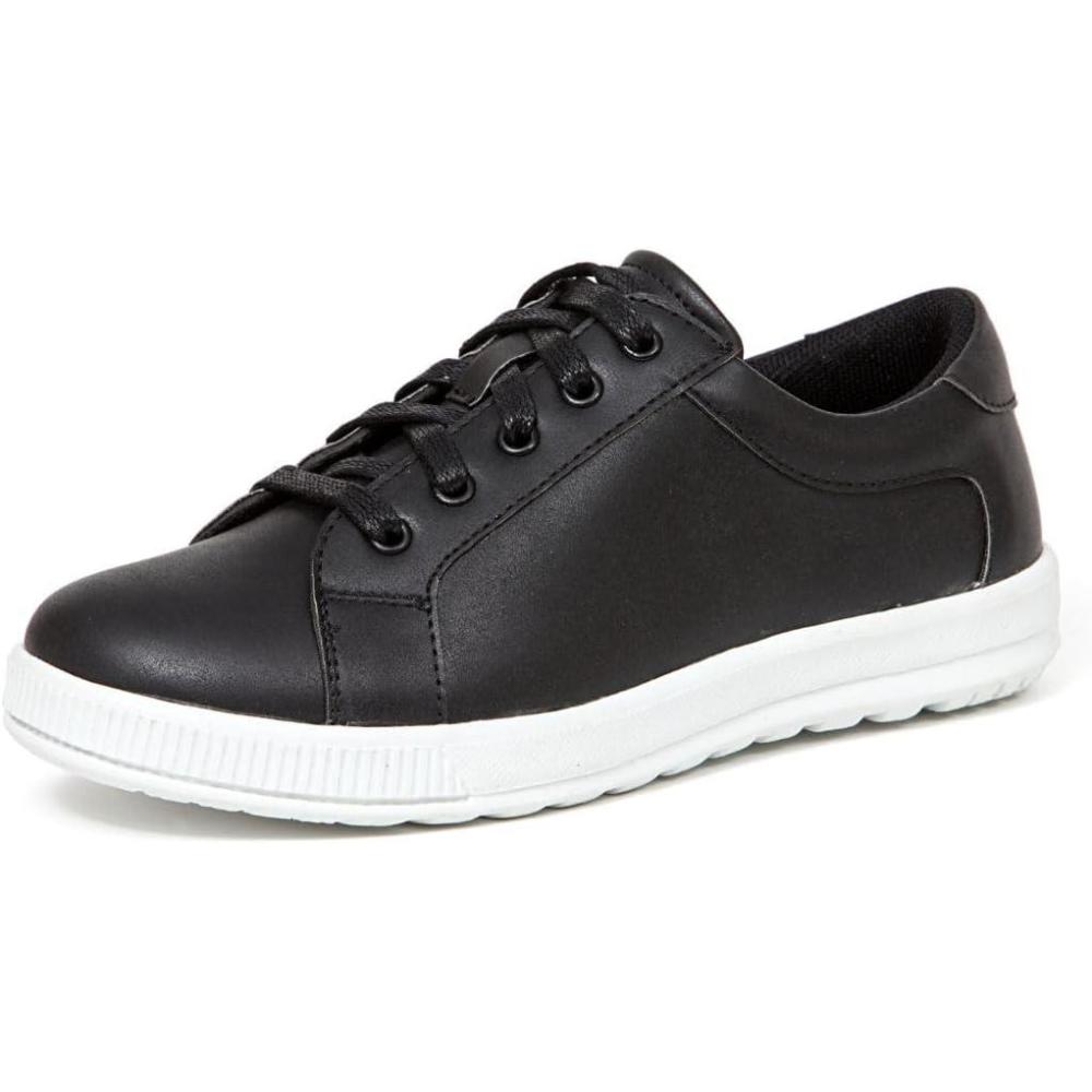 imageDeer Stags Boys Kane Fashion Sneakers Casual and Formal Lace up Dress ShoesBlackWhite