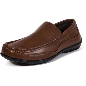 Deer Stags Boys Booster Driving Moc Style Dress Comfort Loafer(Brown)