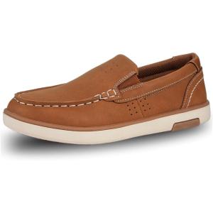 Deer Stags Boys Booster Driving Moc Style Dress Comfort Loafer(Tan)