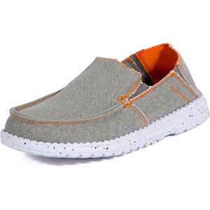 Deer Stags Kick Back Jr Boys’ Toddler-Youth Slip On(Grey/Orange)