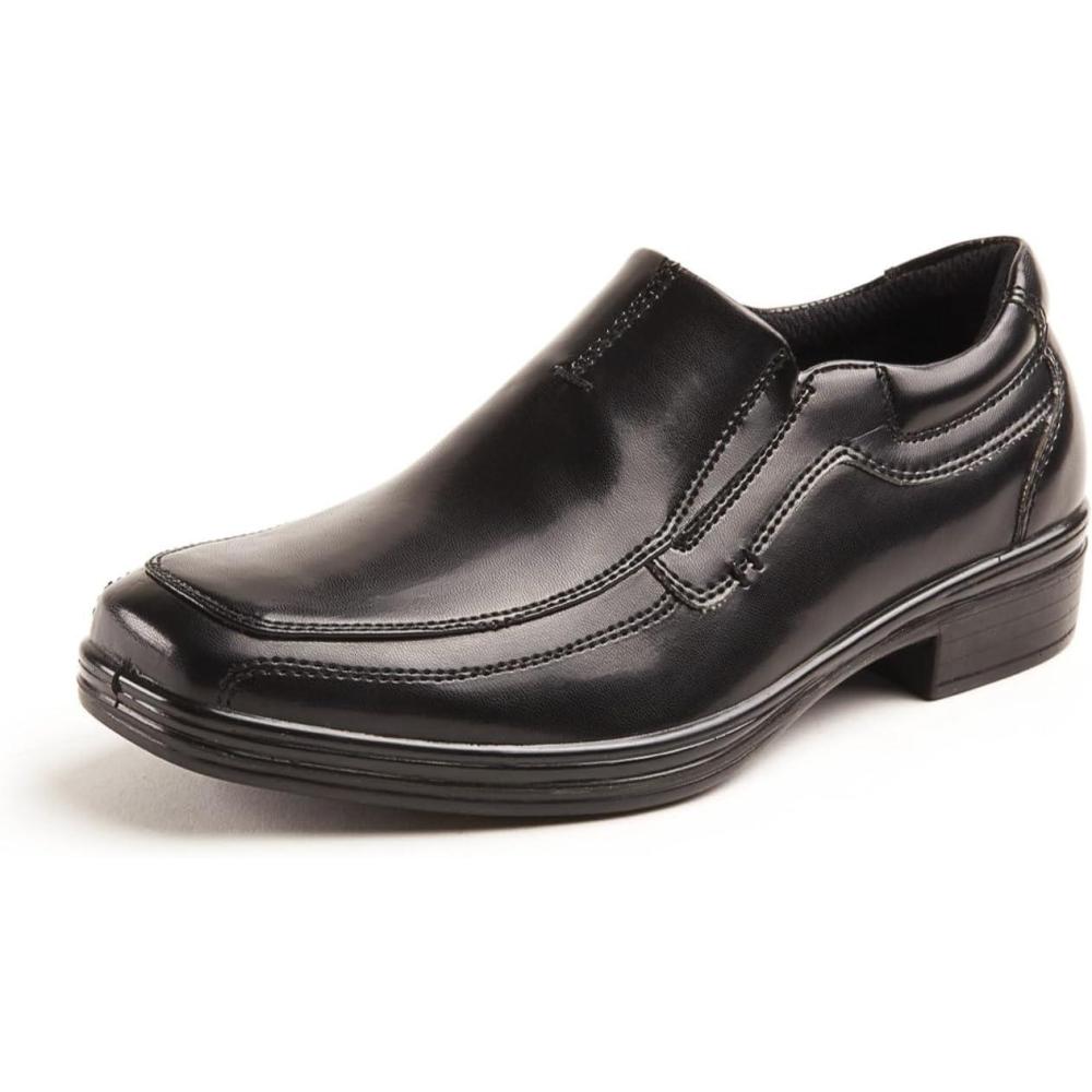imageDeer Stags Boys Wise Slip On Youth Dress Shoes Loafers for Church Formal School Uniform BlackBlack