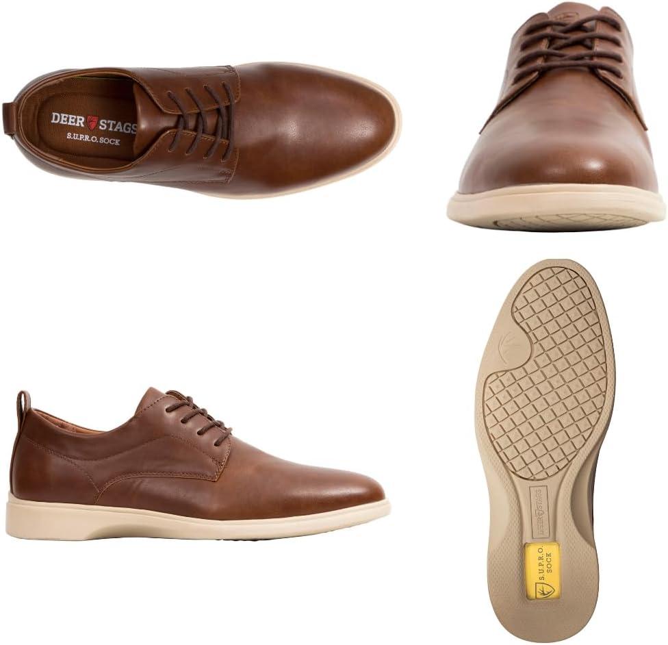 imageDeer Stags Lisbon Mens SUPRO Sock Dress Oxford Brown 8 Medium