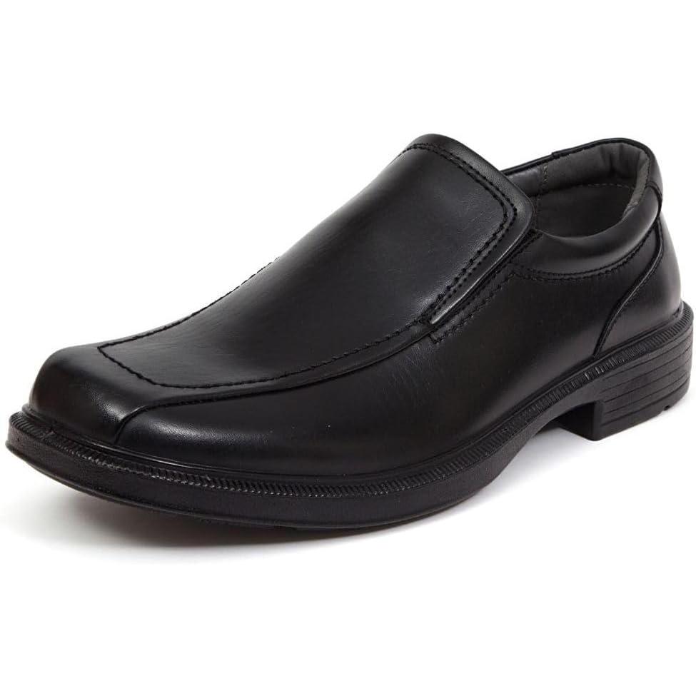 imageDeer Stags Mens Greenpoint Dress Shoes Comfortable Slip On Formal Loafers for Weddings Church Office PromBlack