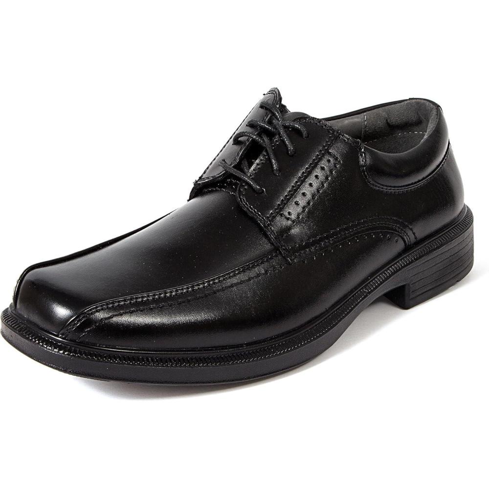 imageDeer Stags Mens Williamsburg Dress Shoes Comfortable Lace up Formal Oxford for Weddings Business Office PromBlack