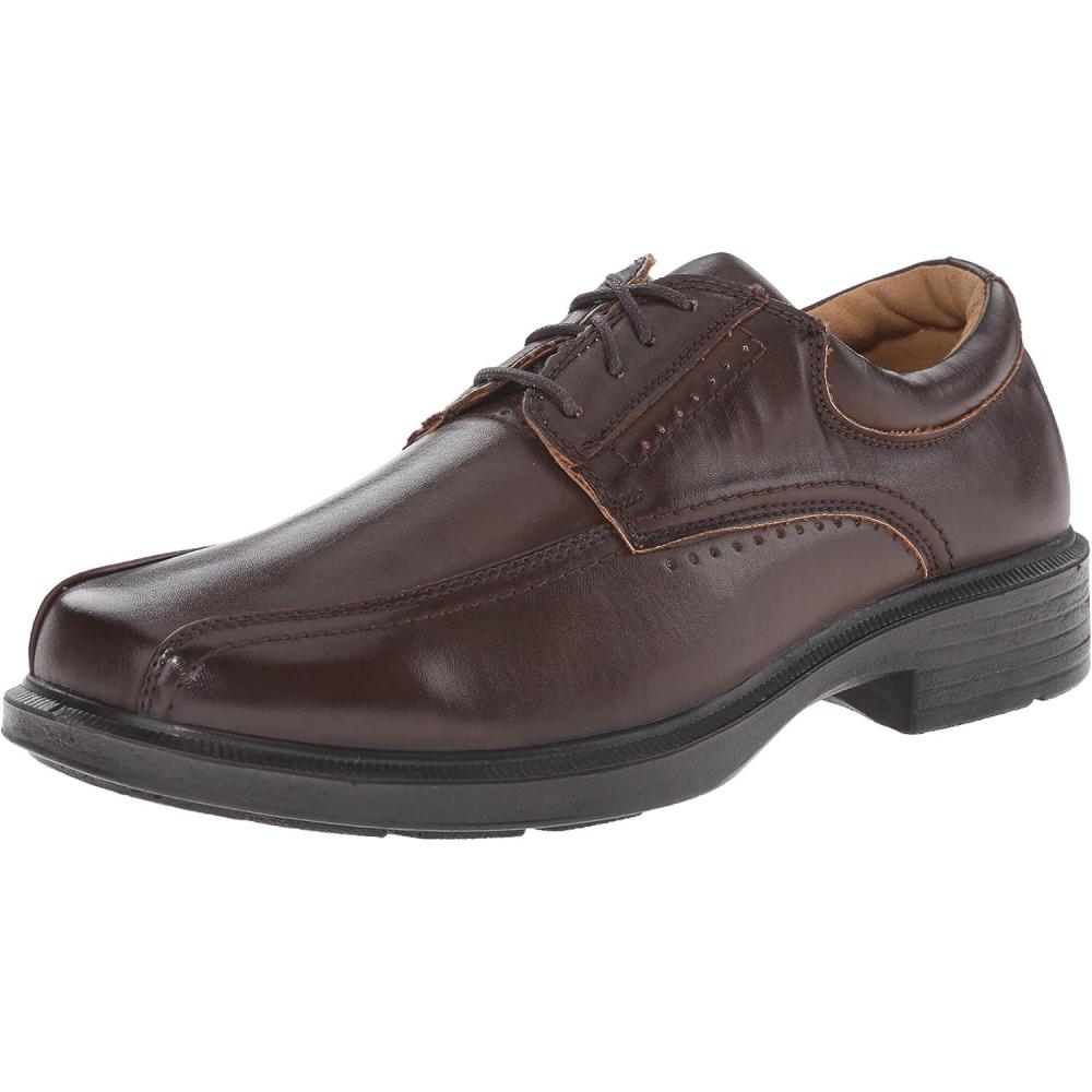 imageDeer Stags Mens Williamsburg Dress Shoes Comfortable Lace up Formal Oxford for Weddings Business Office PromDark Brown