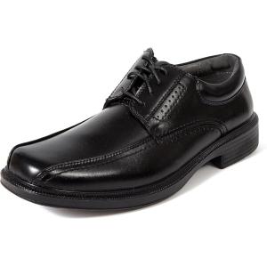 Deer Stags Men’s Williamsburg Dress Shoes Comfortable Lace up Formal Oxford for Weddings, Business, Office, Prom(Black)