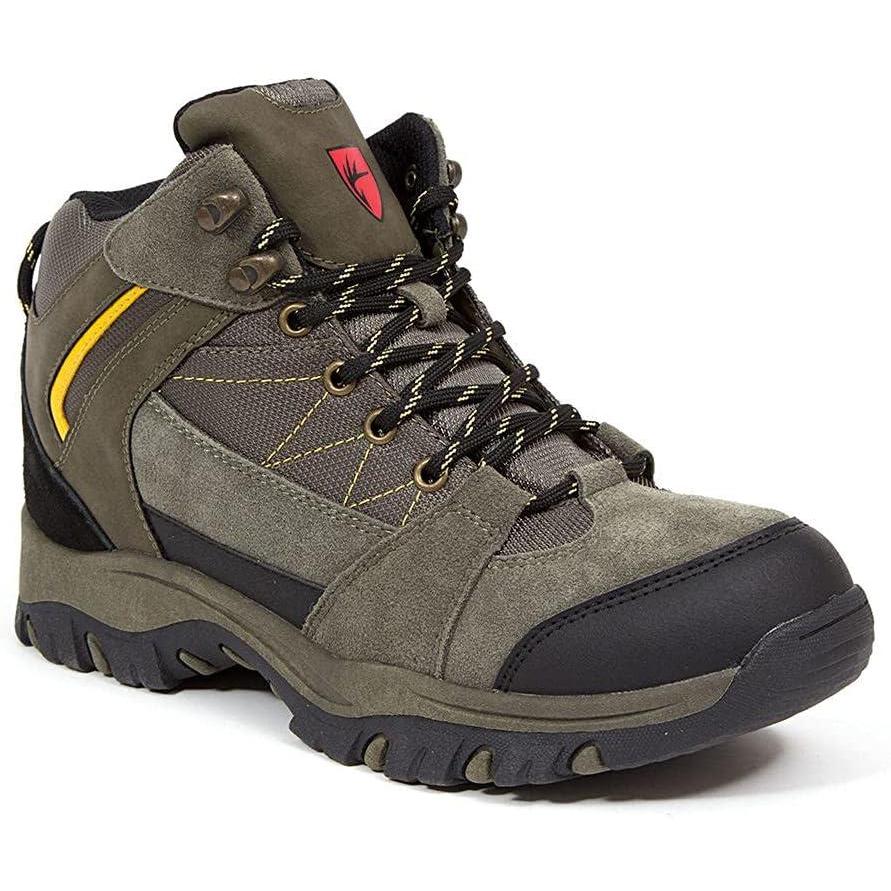 imageDeer Stags Mens Anchor Hiking BootOlive SuedeBlackYellow Trim