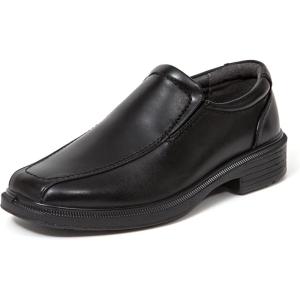 Deer Stags Boys’ Greenpoint Jr Slip On Youth Dress Shoes Loafers for Church, Formal, School Uniform / Black / 1 Little Kid / Medium(Black)
