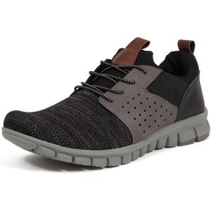 Deer Stags Mens BettsSneaker(Black Fabric/Grey)