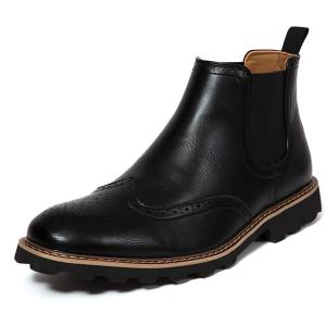 Deer Stags Men’s Julian/Brayden Mid Calf Chelsea Boot(Black – Brayden)