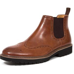 Deer Stags Men’s Julian/Brayden Mid Calf Chelsea Boot(Brown – Brayden)