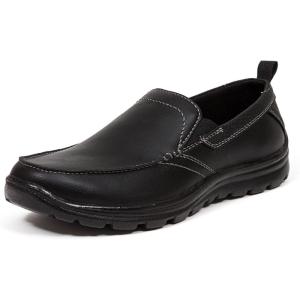 Deer Stags Men’s Everest2 Updated Memory Foam Dress Comfort Casual Slip-on Loafer(Black)